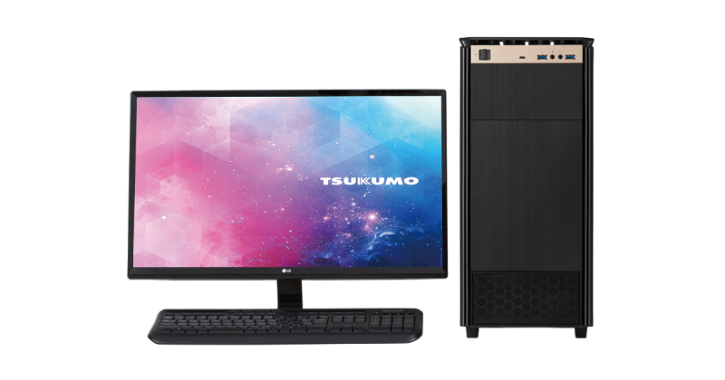 TSUKUMO、クリエイターPCのラインナップをリニューアル、フロントUSB
